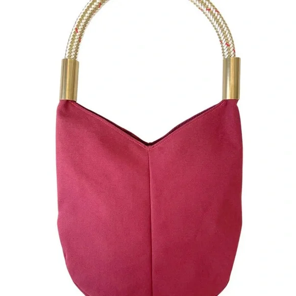 *NWT*RARE* Wildwood Oyster Co. Large Nantucket 2-Tone Canvas Handbag w/ Dustbag - Picture 2 of 15